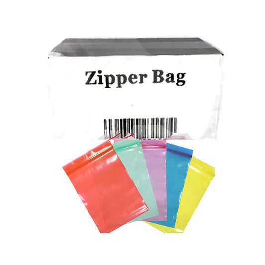 1000 x Zipper Branded 2 x 2 Red Bags